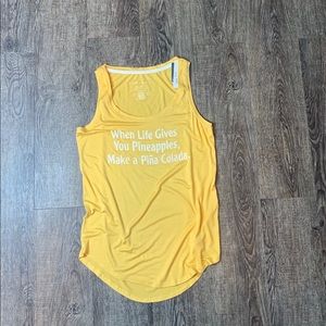 NWT Graphic Tank When Life Gives You Pineapples